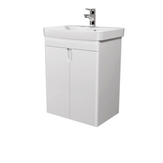Тумба 55 Simple White 55-U з умивальником River 55